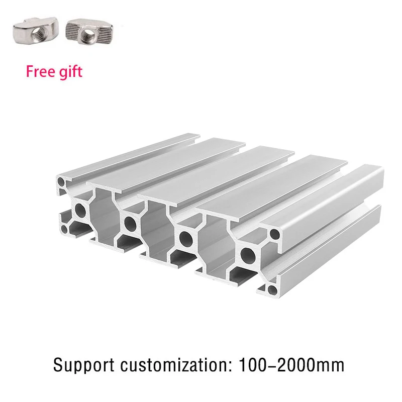 1pc 3030 3060 3090 30120 30150 T-Slot Aluminum Profile European Frame Standard Anodized For CNC 3D Printer Part Workbench Camera aluminum profile