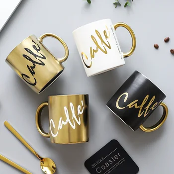 

Personalized Porcelain Coffee Cup For Milk Tea Couple Mugs Breakfast Kitchen Drinkware Personalized House Gift Idea Ceramic Mug