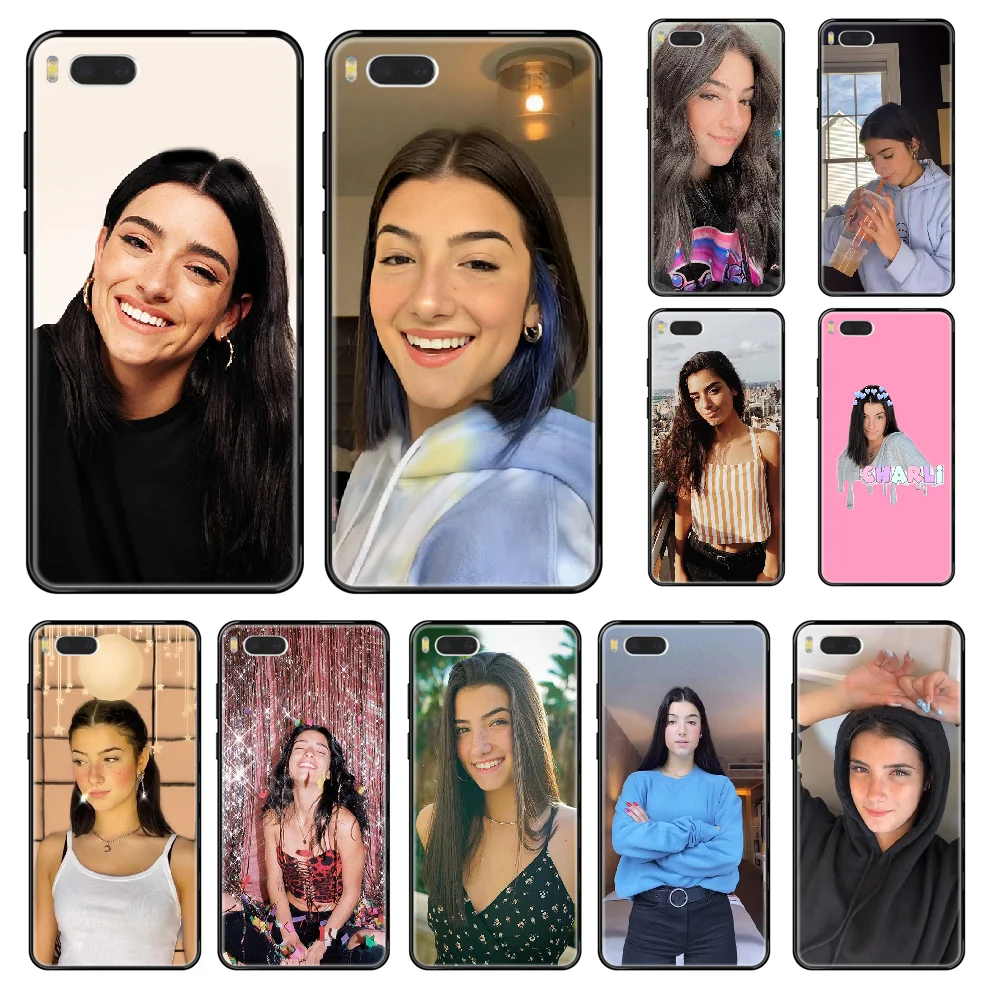 Чехол для телефона Charli Damelio Xiaomi Mi 6 8 9 A1 2 3 Mix3 Mix2 Mix2S X T Lite Pro черный бампер из ТПУ