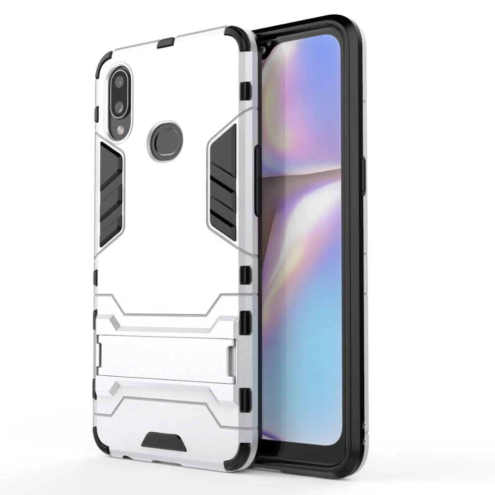 Для Xiaomi Redmi 7A Redmi 7 задняя крышка Подставка Броня противоударный чехол для Redmi 7 7A note7 чехол - Цвет: silver