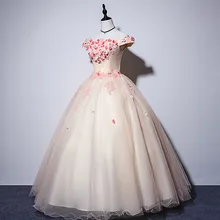 Gryffon Quinceanera платье на обруче для крепления на голове, торжественное платье с открытыми плечами бальное платье элегантные Цветочный принт хост платье бальные платья