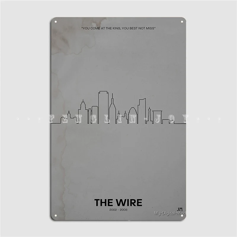 

The Wire Poster Metal Plaque Club Party Plates Decoration Living Room Tin sign Poster