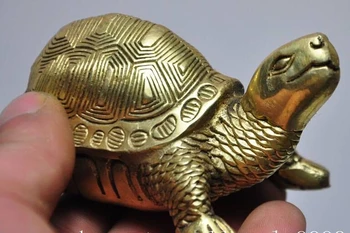 

zhaorui488401++lucky chinese fengshui brass Longevity Turtle sea Tortoise auspicious statue