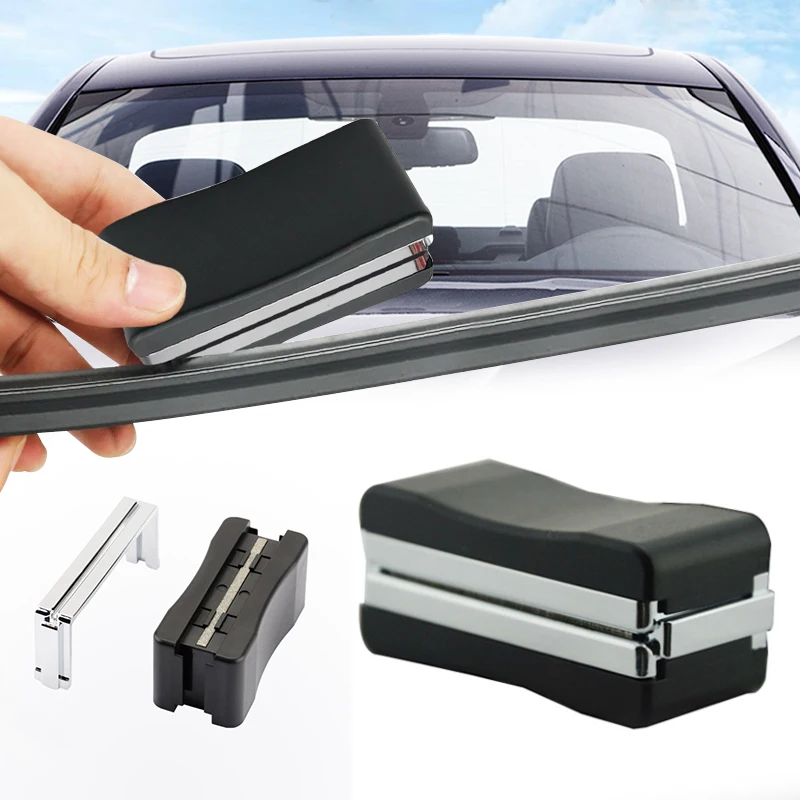 

Universal Auto Car Vehicle Black Windshield Wiper Blade Refurbish Repair Tool Restorer Windshield Scratch Repair Kit Cleaner