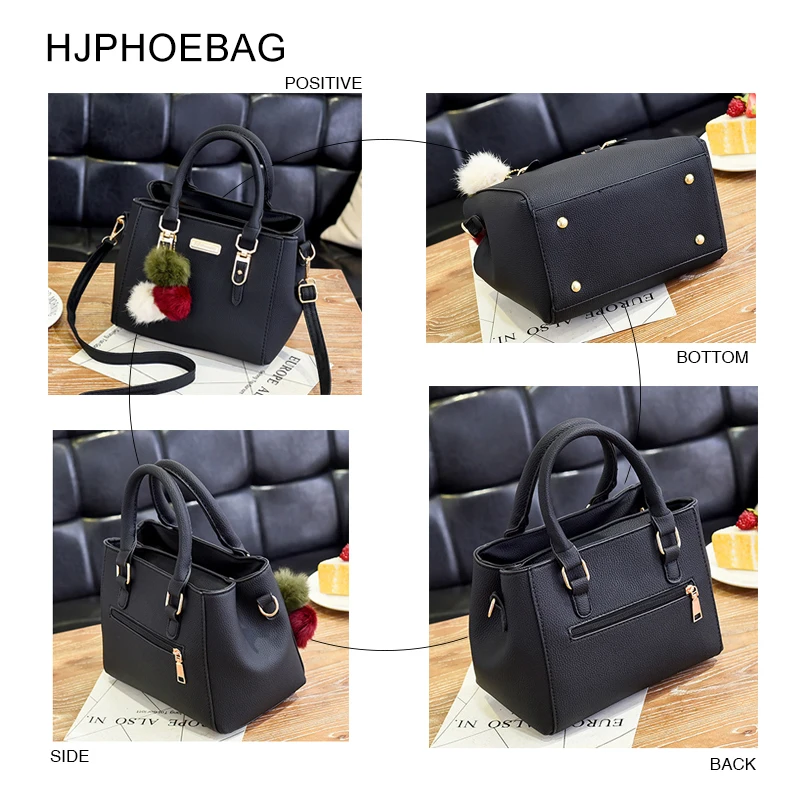 HJPHOEBAG, женские роскошные сумки, женские сумки, дизайнерская сумка на плечо, женская сумка-мессенджер, сумки с помпонами, высокое качество, сумка YC316