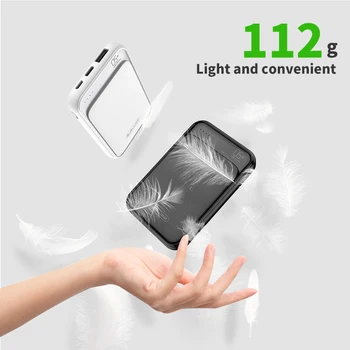 

Jellico Power Bank 5000mAh LED Display Portable Charging PowerBank 5000 mAh USB External Battery Charger For Xiaomi Mi 9 iPhone