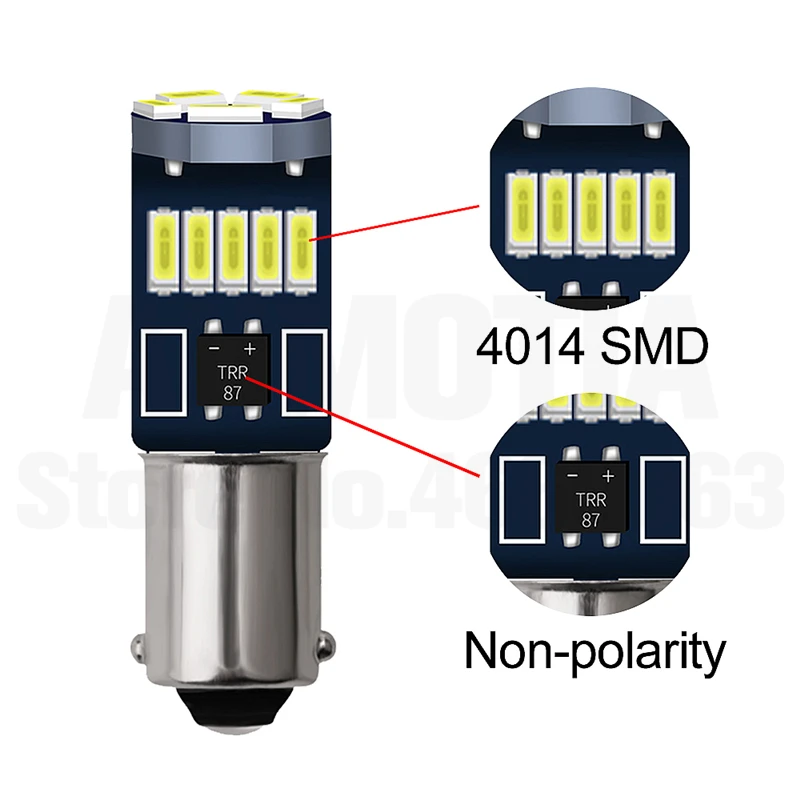 2x BA9S T4W 363 1895 233 светодиодный чистый белый номерного знака автомобиля светильник лампа авто габаритный фонарь светильник AC/DC 12V