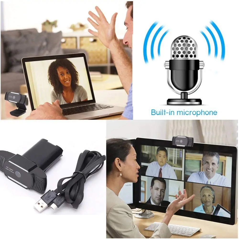 Веб камера HD 1080P с микрофоном для ПК ноутбука настольного веб камеры USB Pro