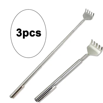 

Household Practical Stainless Steel Handy Adjustable Size Pen Scratching Clip Pocket Telescopic Massage Back Scratcher Itch Tool
