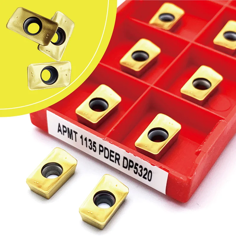 

APMT1135 PDER DP5320 Original High Quality Hard Alloy Blade Cylindrical Turning Tool CNC Turning Tool APMT 1135 PDER DP5420