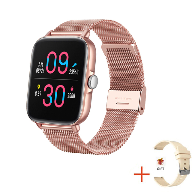 New Women Smart Watch Men 1.69" Color Screen Full Touch Fitness Tracker Bluetooth Call Smart Clock Ladies Smartwatch Women