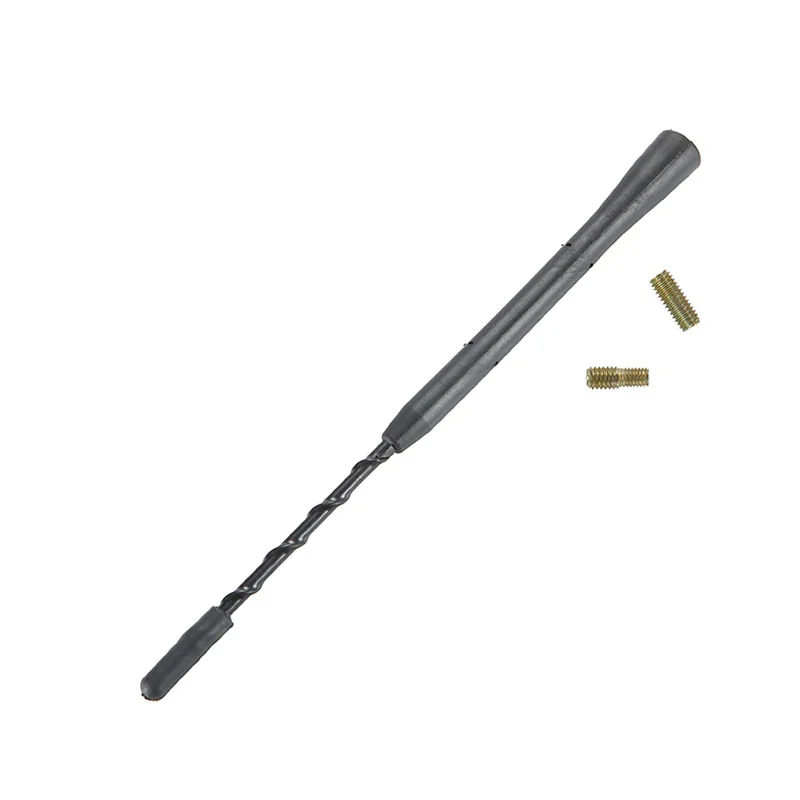 

9/11/16 Inch With Two Screws Universal Car Anti-noise Flexible Roof Mast Whip Stereo Radio FM/AM Signal Aerial Amplified Antenna