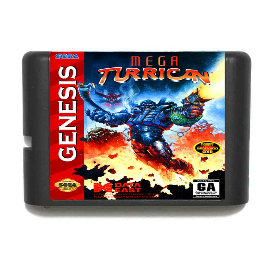 Мега Turrican 16 бит карточная игра для Sega игры Mega Drive и Genesis | Электроника