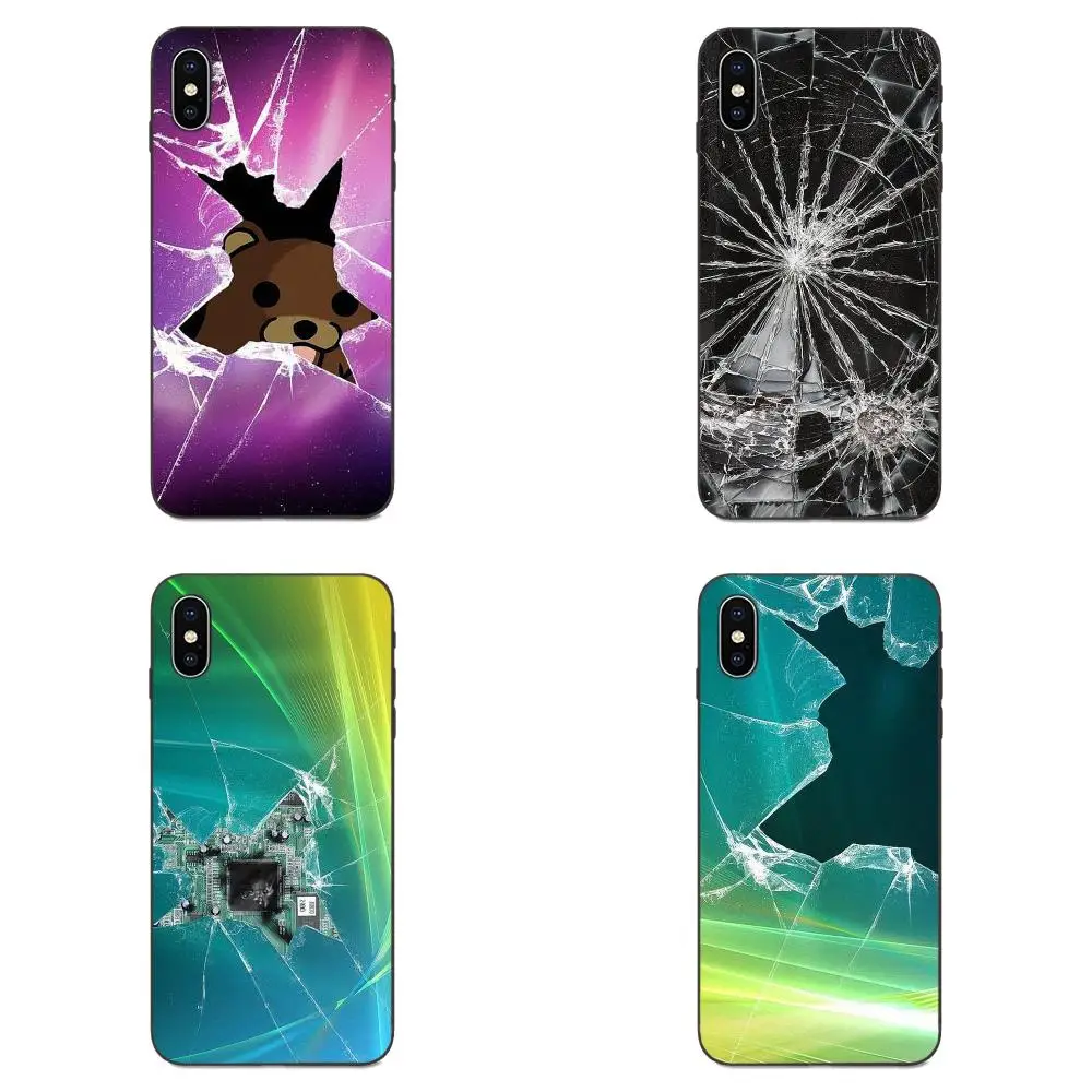 Мягкий чехол из ТПУ с рисунком сломанного экрана для Galaxy A10S A20S A2 Core A30S A40S A50S A70S A90 5G