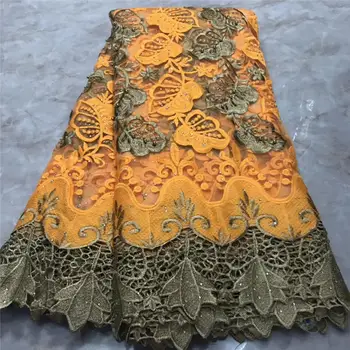 

African Lace Fabric 2020 High Quality Tulle Embroidery French Net Lace Fabric Nigerian Guipure Lace Fabric For Wedding Party