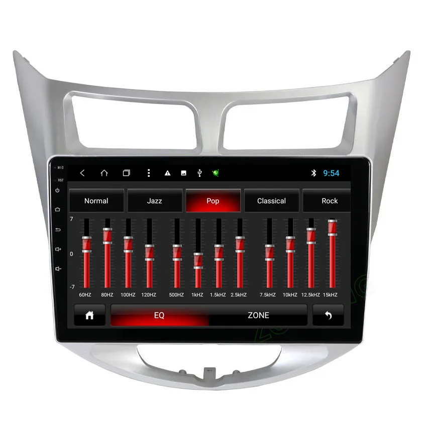 Discount 2.5D 10.2 inch Octa Core 2G+32Gb Android Car DVD player For Hyundai Solaris Verna Accent CAR GPS Navigation autoradio BT Radio 3