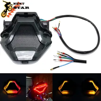 

New Motorcycle LED Taillight Brake Rear Turn Signal Indicator Lamp Tail Light For Yamaha YZF R3 R25 Y15ZR MT-07 YZF FZ07 LC150