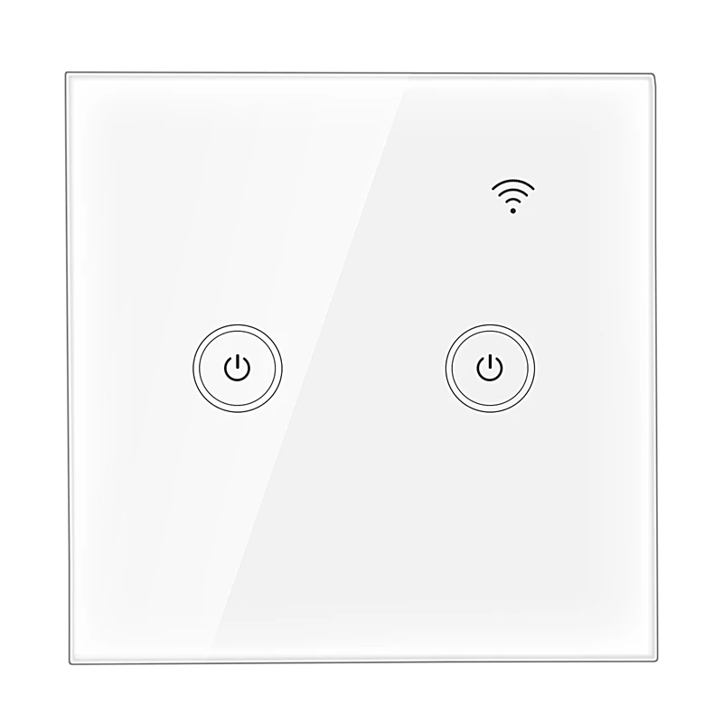 

86Mm Wifi Smart Wall Switch Press Control Panel App Rc For Echo/Alexa/Google Home 3Gang