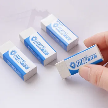 

1pcs Eraser Cute Kawaii 2B Soft Rubber Antibacterial Pencil Erasers Painting Correction Supplies Office Exam Writing Stationery