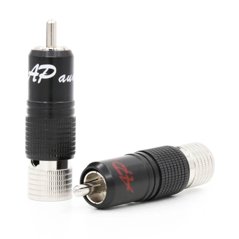 4 шт. hi-end Audiophile родиевое покрытие RCA разъем Без припоя для DIY | Электроника