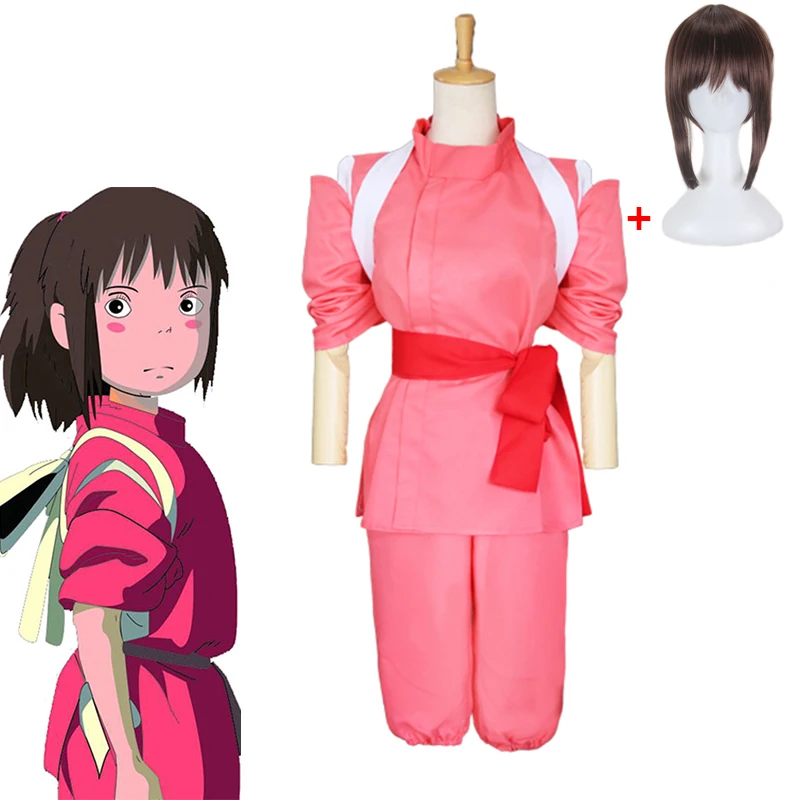 Hot Anime Movie Spirited Away Chidro Cosplay Costumes for Girls Cute Kimono Pink Japanese Style Ladies Sale |