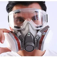 Dust Fog Proof 6200 Gas Mask Suit Industrial Half Face Painting Spraying Respirator with Protective Glasses Safety Work Filters
