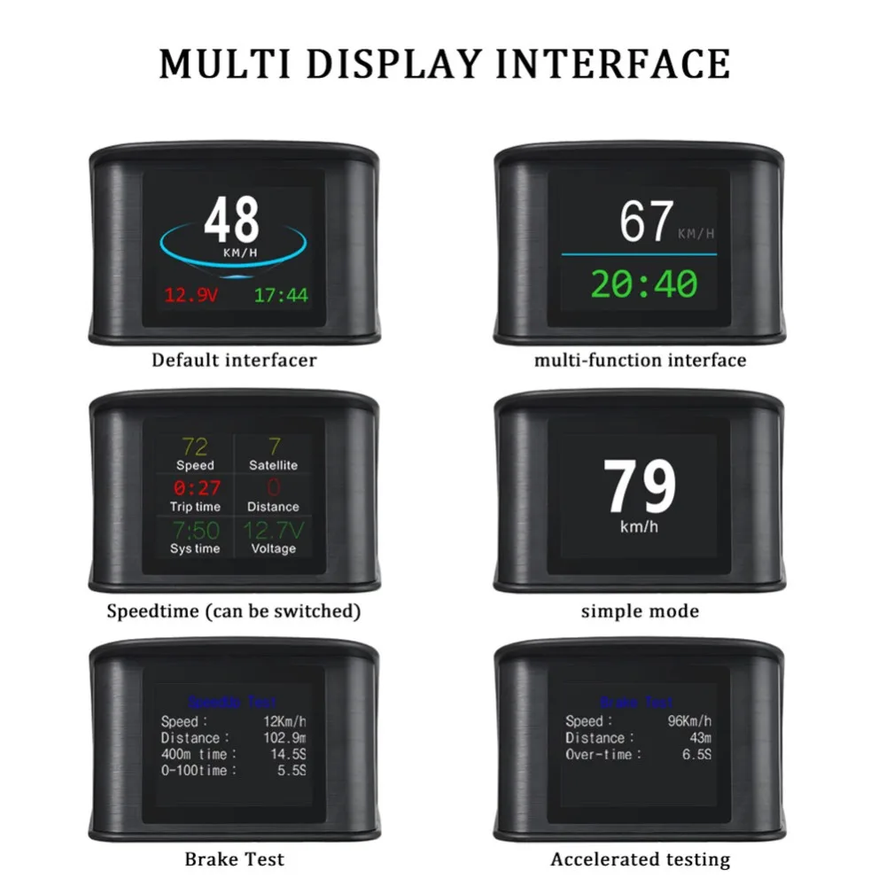 T600 Цветной Автомобильный спидометр дисплей gps OBD HUD температура потребления Универсальный Авто T600 Автомобильная электроника Аксессуары