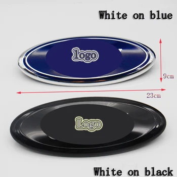 

23cm*9cm Car Logo Badge Sticker for Ford F150 F250 Sharp World Explorer China Grid Mark China Grid Cover Mark Front Car Marker