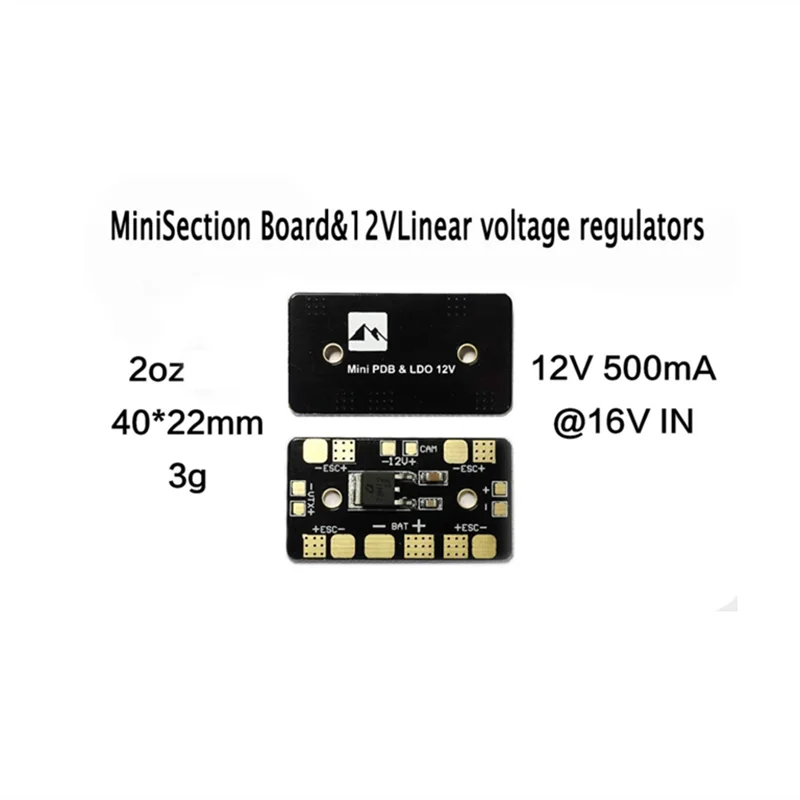 Пластина Matek Mini PDB с линейным регулятором 12 В для веб камеры гоночного дрона