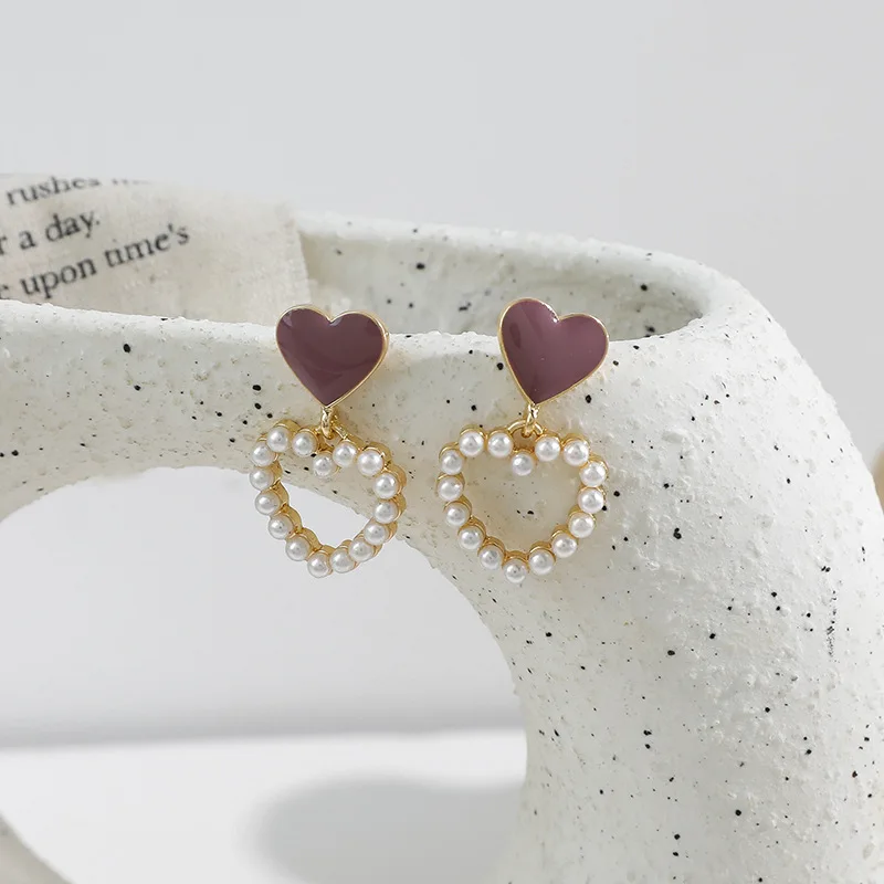 Kawaii Pearly Hearts Harajuku Earrings - Limited Edition