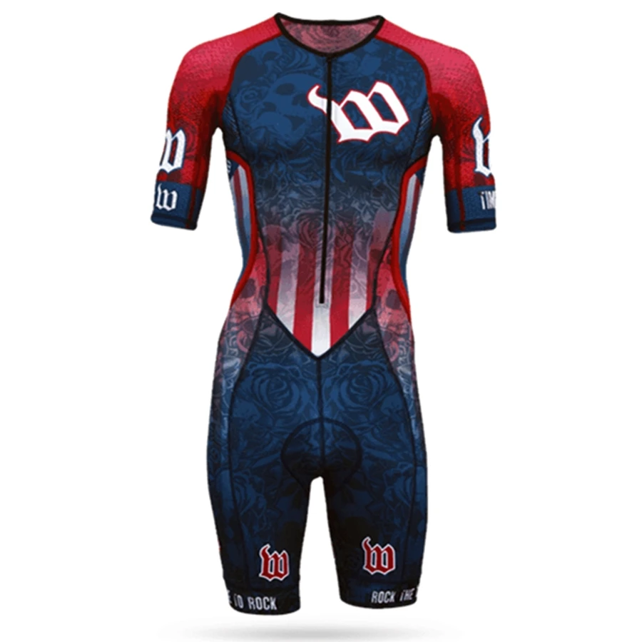 Wattieink открытый Трикотажный костюм для триатлона skinsuit Велоспорт мужской Велосипедный Спорт ciclismo Боди Набор всплеск Одежда MTB кожи костюм - Цвет: Темно-серый