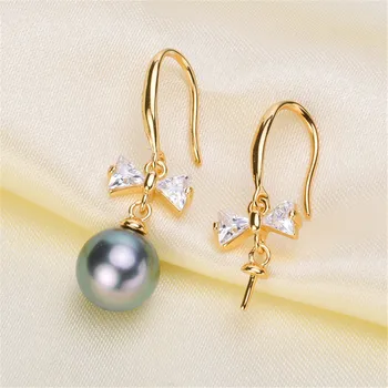 

Pearl Earrings fittings factory diy jewelry making Earrings Base Settings Gold Filling Classic Earrings Findings for Women charm