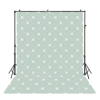 

HuaYi artistic photography wonderful simple grids decoration light green background backdrops for newborn photography D-8828