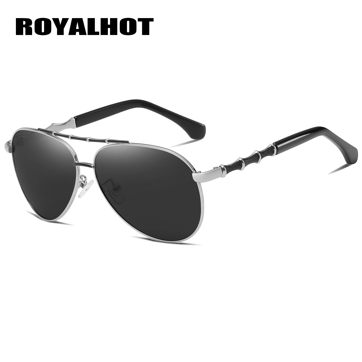 RoyalHot, мужские, женские, модные, сплав, овальная оправа, солнцезащитные очки, для вождения, солнцезащитные очки, оттенки, Oculos masculino, мужские, 900141 - Цвет линз: Silver Grey