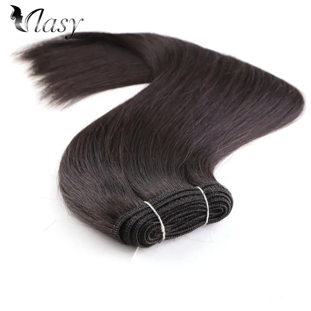 Vlasy 1" 14" 1" человеческих волос парики из натуральных волос волосы double Drawn плетение пучки Пряди человеческих волос для наращивания 110 г/шт - Цвет: # 1B