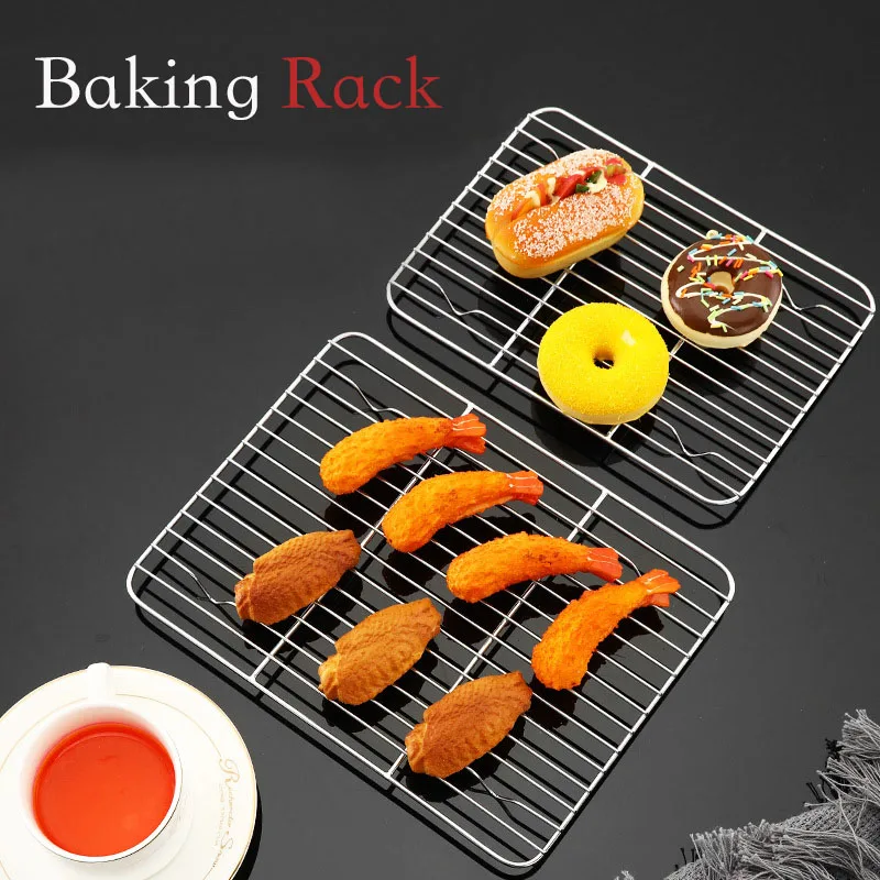 Stainless Steel Cooling Rack - Oven Safe Baking Rack For Cookies, Roasting & Draining Fried Foods