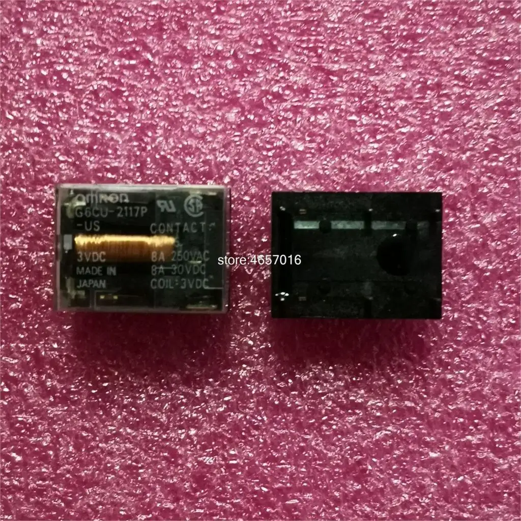 

5/10pcs lot G6CU G6CU-2117P G6CU-2117P-US Relay 3VDC 8A 250VAC New and original