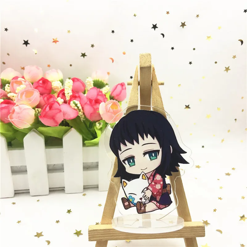 Аниме демон убийца Kimetsu no Yaiba брелок Tomioka Giyuu Nezuko Sabito Makomo Tanjirou Забавный мультфильм акриловый брелок brelok