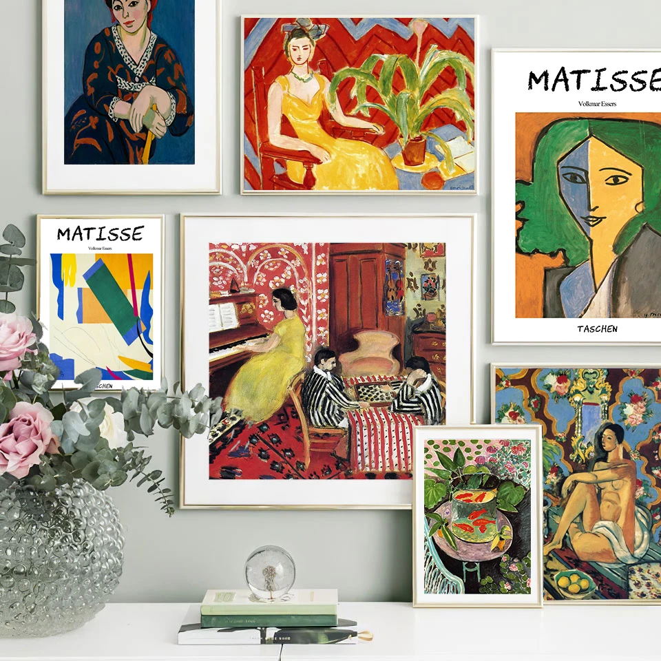 

Matisse Fashion Retro Woman Posters And Prints Abstract Portrait Wall Art Canvas Painting Pictures For Living Room Home Decor