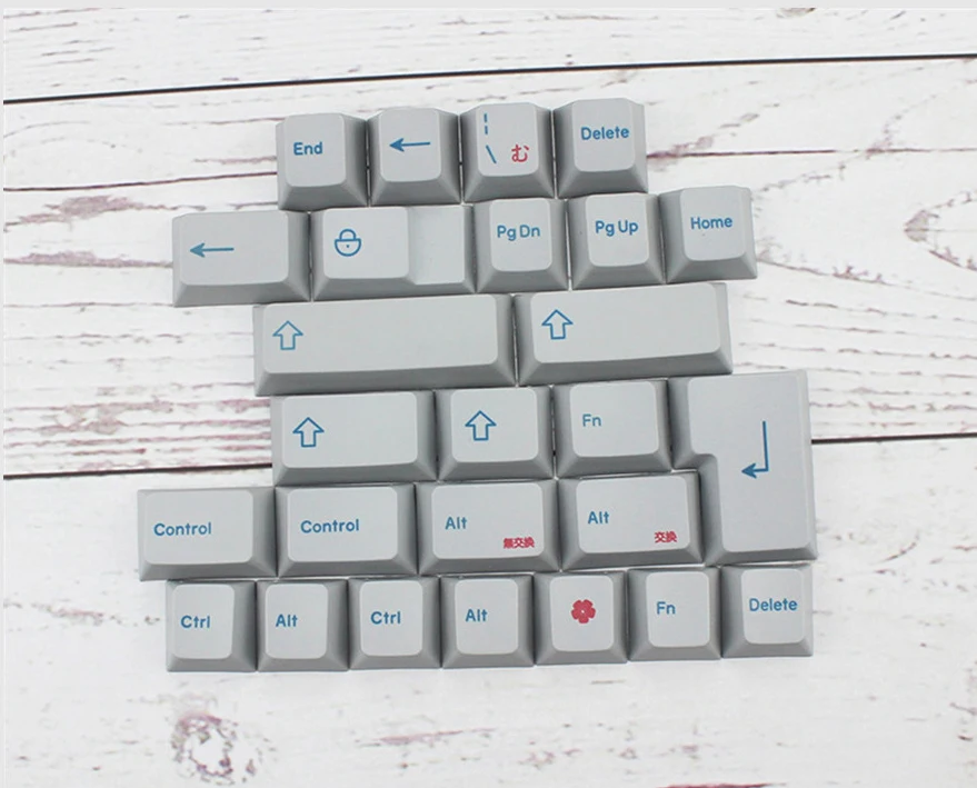 Hiragana Alpha Keycaps Вишневый профиль PBT краситель сублимированные японские буквы 139 ключи для переключатели Cherry MX механические клавиатуры