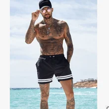 Быстросохнущие мужские пляжные шорты для серфинга, пляжные повседневные штаны, спортивные шорты