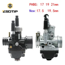 ZSDTRP 17 мм 19 мм 21 мм Dellorto PHBG DS черный гоночный Карбюратор Carb DIO JOG 50cc 90cc BWS100 для Puch Yamaha Zuma