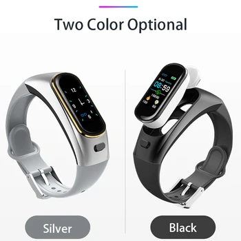 

H109 talkband smart bracelet wireless Bluetooth call headset for Huawei Samsung phone with heart rate monitor talk band PK b5