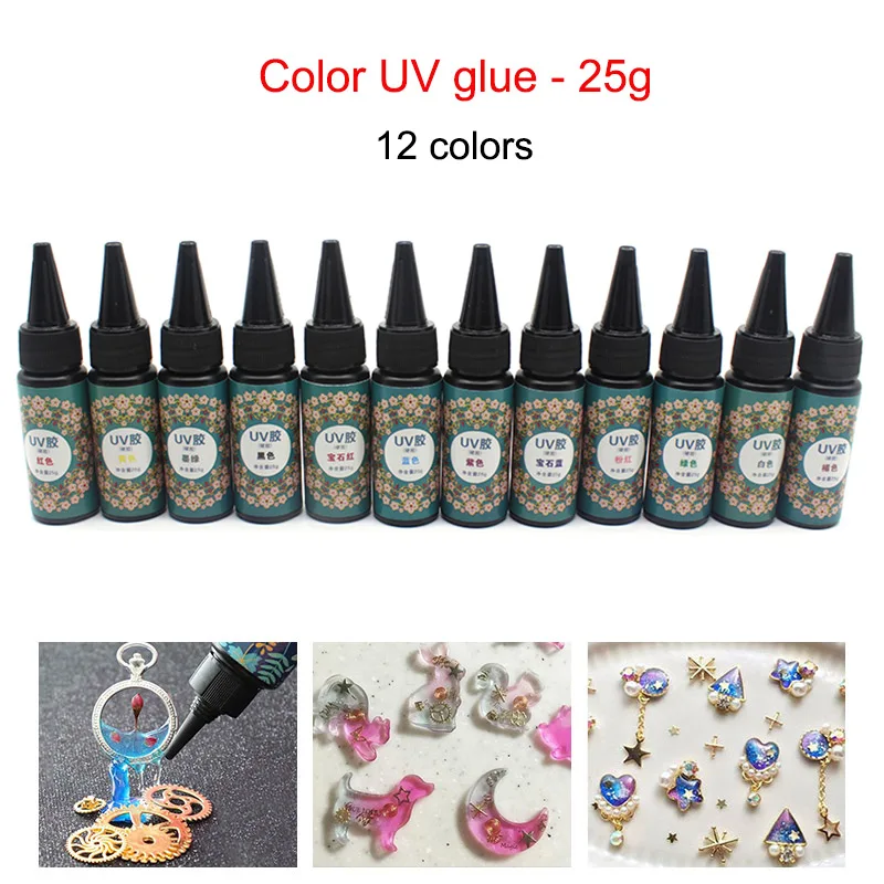 25g UV Resin Ultraviolet Curing Epoxy for DIY Jewelry Making Craft Decoration Casting Coating | Обустройство дома