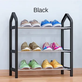 

Shoe Rack Organizer Storage Shelf Stand 3-Tier Holder Unit Black