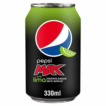 

Pepsi Max Refresco de Cola a la Lima con Zero Azúcar - 33 cl