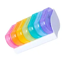 7 dni w tygodniu w stylu rano w nocy uchwyt na pigułki do przechowywania organizator plastikowy pojemnik Case przenośne podróżne pudełeczko na tabletki 5