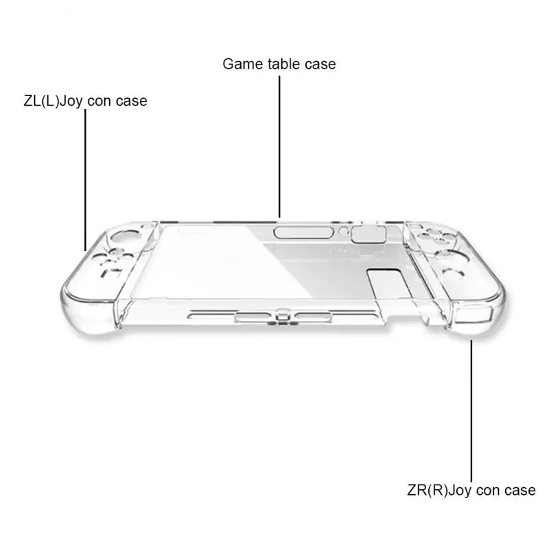 Ультратонкий прозрачный защитный чехол для Nintendo Switch Жесткий Чехол ПК с
