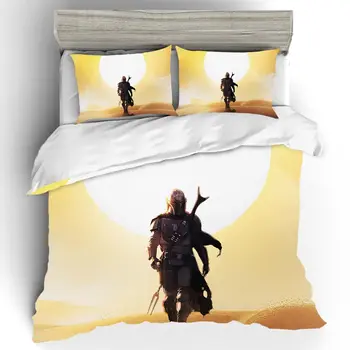 

The Mandalorian Home Textiles King Size Duvet Cover Bed Linen Bed Sheets Pillowcases High Quality Bedding Set Bedding Wedding