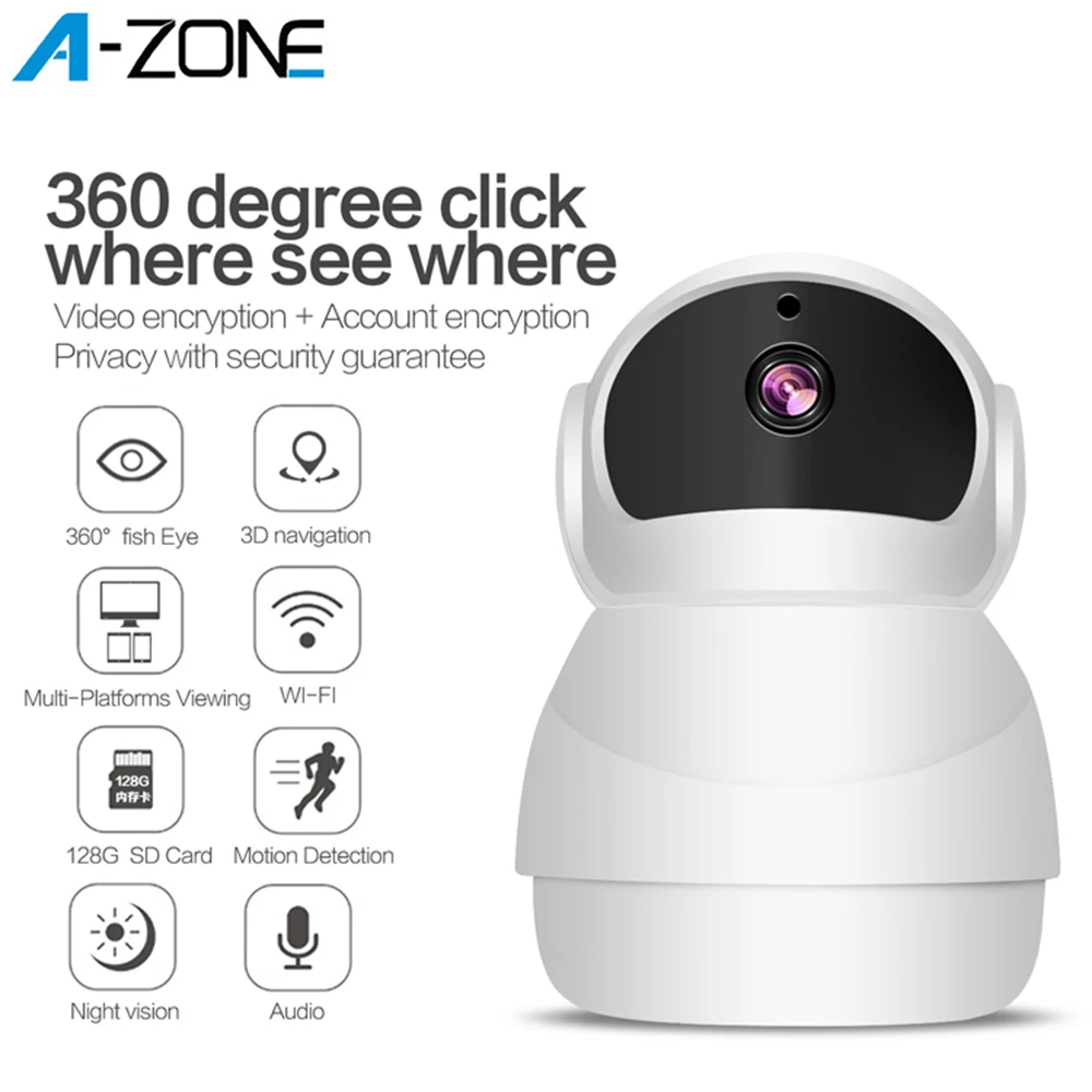 

Wireless Wifi Home Baby Monitor Camera 1080P Intercom IR Night Vision Motion Decetion Home IP Baby Nanny Camera